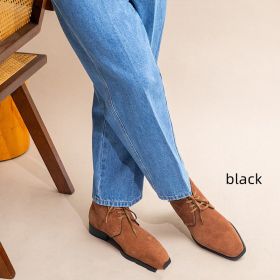 Top Layer Cowhide Boots For Men (Option: Black-41)