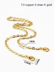 Renovation Of Crossbody Bag Inner Liner DIY Single Shoulder Bag Accessories Shoulder Strap O-chain (Option: Gold O chain 100cm)