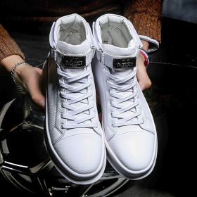 Men's Casual Sneakers High-top Dr Martens Boots (Option: 808 White-40)