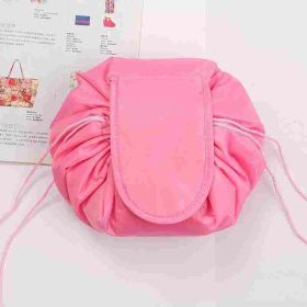 Lazy Drawstring Cosmetic Bag Storage (Option: Dark Pink-Large Size 54x54cm)