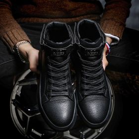Men's Casual Sneakers High-top Dr Martens Boots (Option: 808 Black-42)