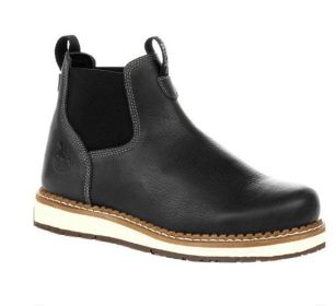 Foreign Trade New European And American Men's Elastic Ankle Boots (Option: Black-48)