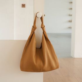 Women's Handbag Fashion Leather Shoulder Bag (Color: Brown)