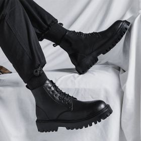 Men's Leather New High-top Boots (Option: Single Boots 9511-44)