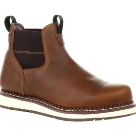 European And American Leisure Elastic Round Head Low Tube Flat Boots (Option: Brown-45)